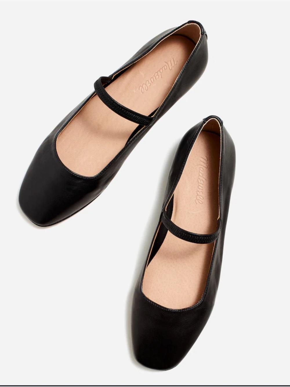 MADEWELL Greta Classic Black Mary Jane Ballet Flats